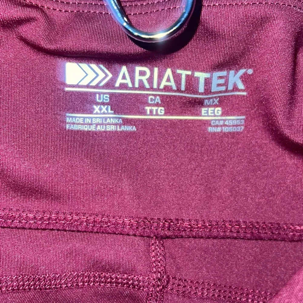 Ariat Maroon Compression Leggings - Picture 5 of 5